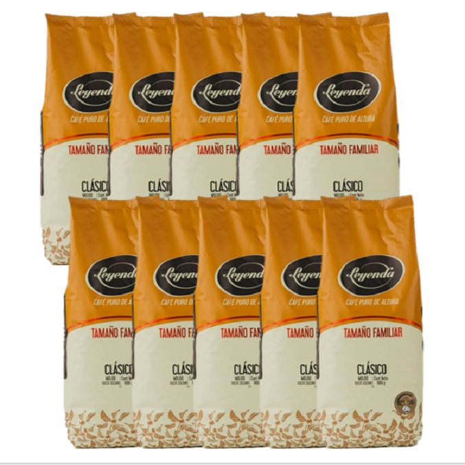 10-pack Cafe Leyenda Dark Roasted Coffee 2.2 lb (ground)