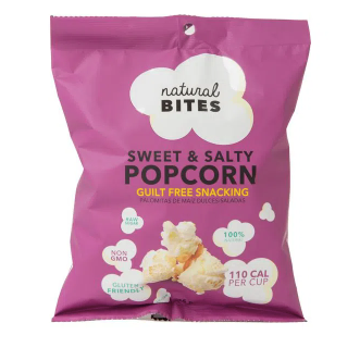 Popcorn Natural Bites Sweet And Salty 45g