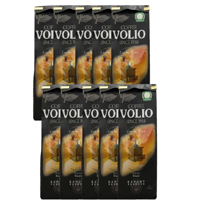 10-pack Cafe Volio Dark Roasted Coffee 12 oz (ground)