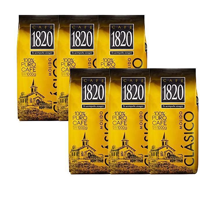 6-pack Cafe 1820 Coffee 2.2 lb Ground