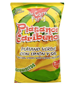 Platano Chips with Lemon and Salt 6.5 oz The Corn Party