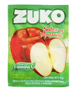Zuko Instant Apple Flavor Drink 20g.