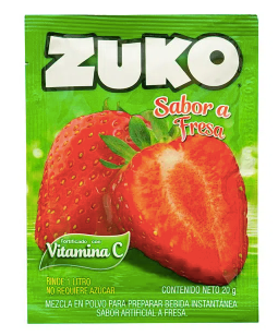 Zuko Instant Strawberry Flavor Drink 20g.