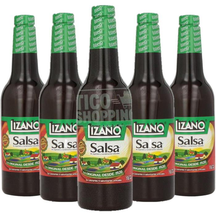 5-Pack Salsa Lizano Sauce 23.6 oz (Buy 4 get 1 FREE)